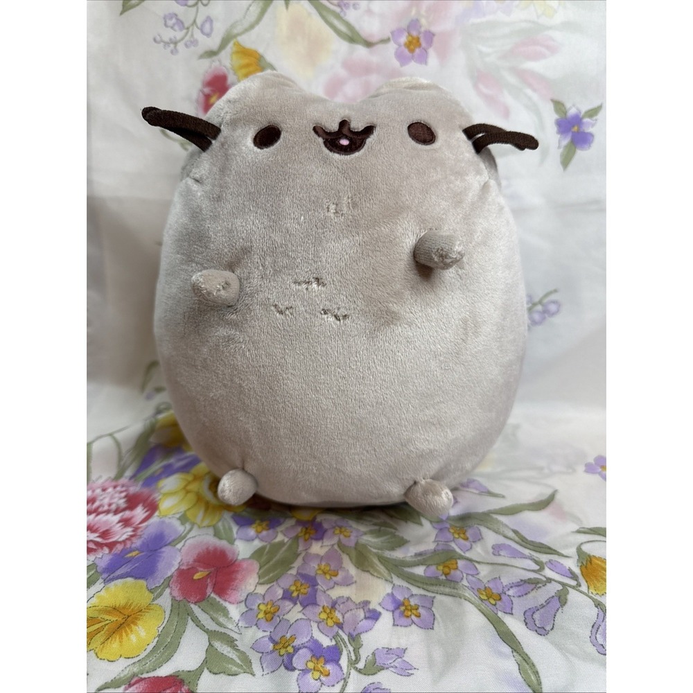 Classic Pusheen the Cat Plush Gray Stuffed Animal Soft Cuddly Toy 9"